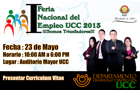 UCC te invita a su feria laboral abierta al público. 