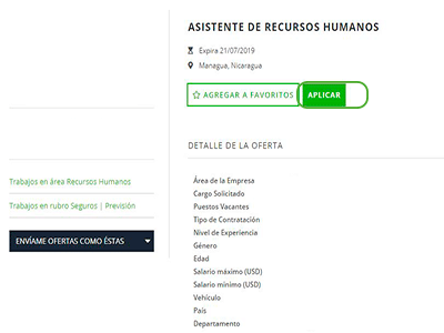 aplicar a una oferta en tecoloco